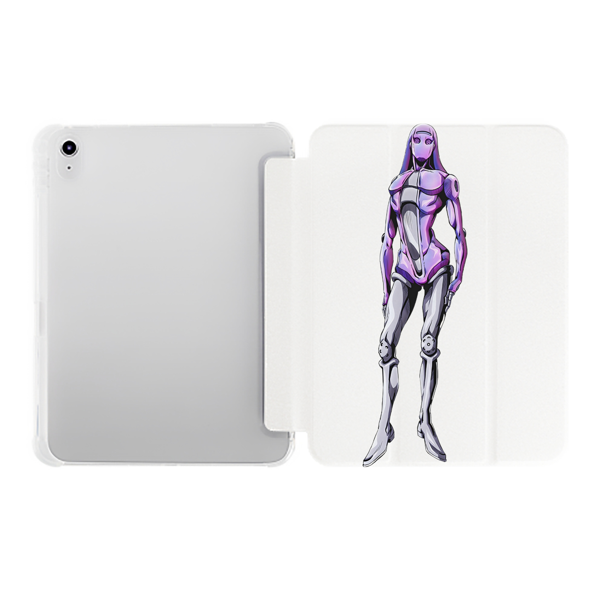 （画像用） ジョジョの奇妙な冒険 JoJo's Bizarre Adventure IPad ケース ペン収納付き 三つ折りスタンド PUレザー×シリコン 対応機種9.5/10.5/10.9インチ